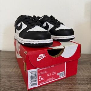 Nike Kids Dunk Low Black White Sneakers